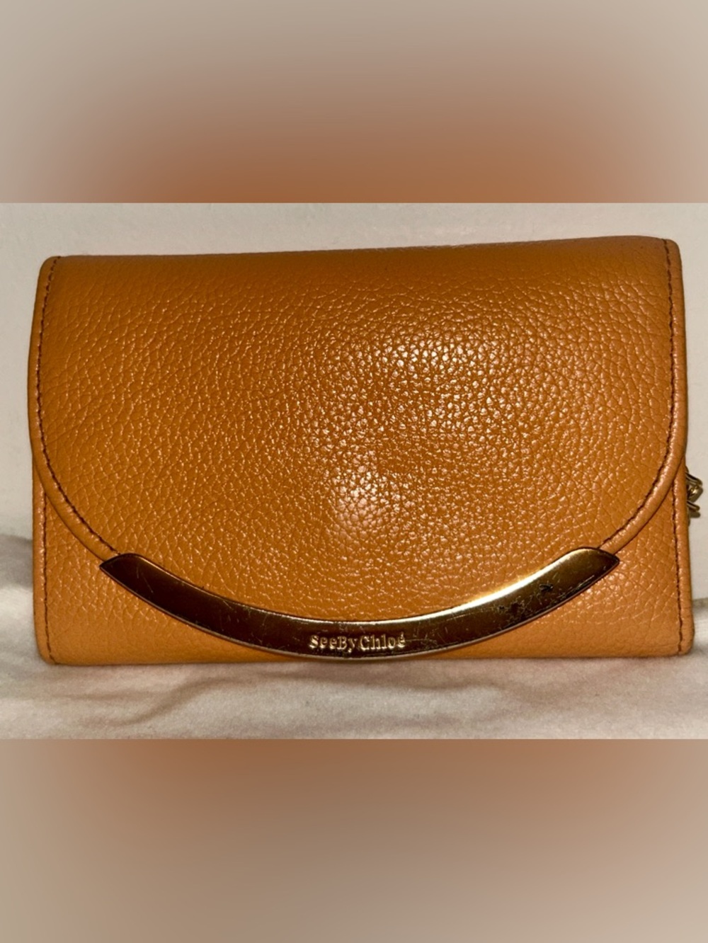 See by Chloé Lizzie Compact
Wallet.  With Aftermarket Mini chain